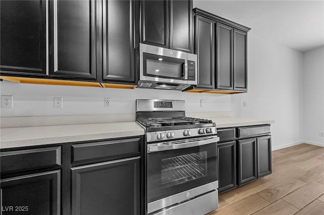 kitchen with stainless steel appliances