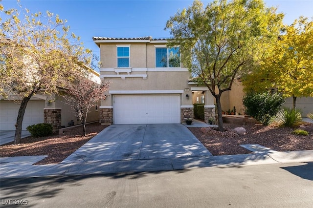 view of front of house featuring a garage