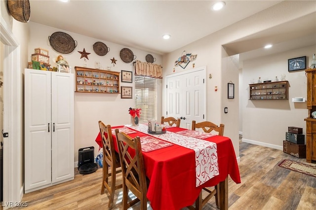 dining room featuring hardwood / wood-style floors