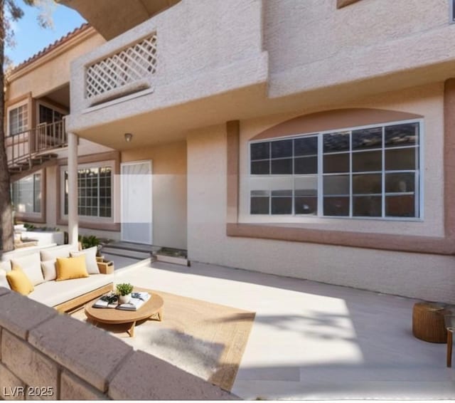 view of patio / terrace with an outdoor hangout area