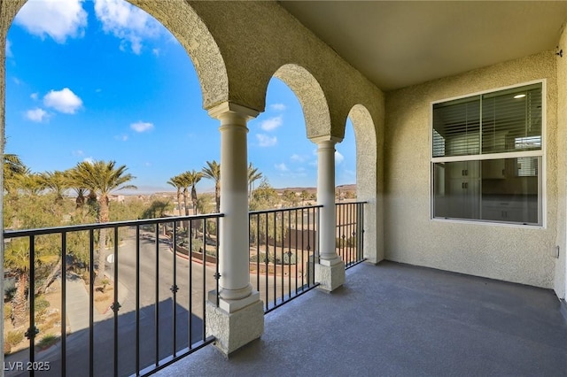 view of balcony