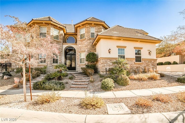 view of front of house featuring french doors