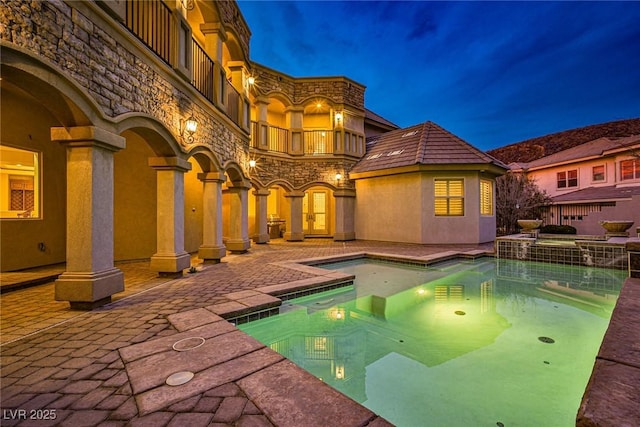 view of pool with a patio area