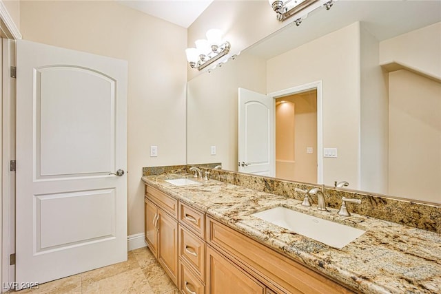 bathroom featuring vanity