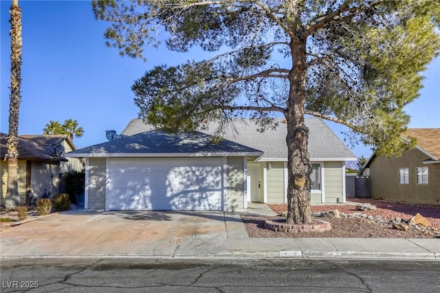 ranch-style house with a garage