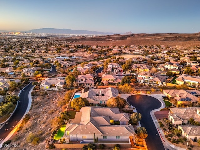 3 Pine Hollow Dr, Henderson, NV 89052 - aerial view of property and surrounding area with a mountainous background and nearby suburban area