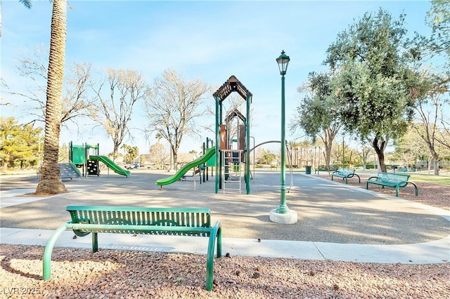 view of jungle gym