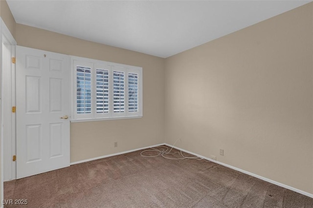 view of carpeted empty room