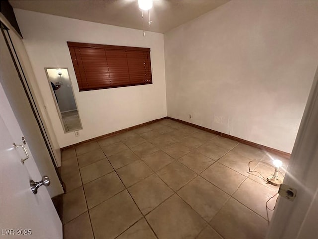 view of tiled empty room