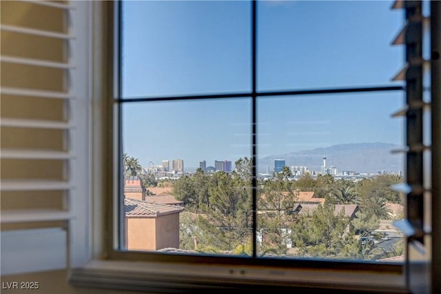 interior details with a mountain view