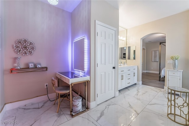 bathroom featuring vanity