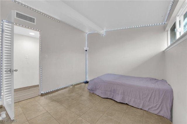 view of tiled bedroom