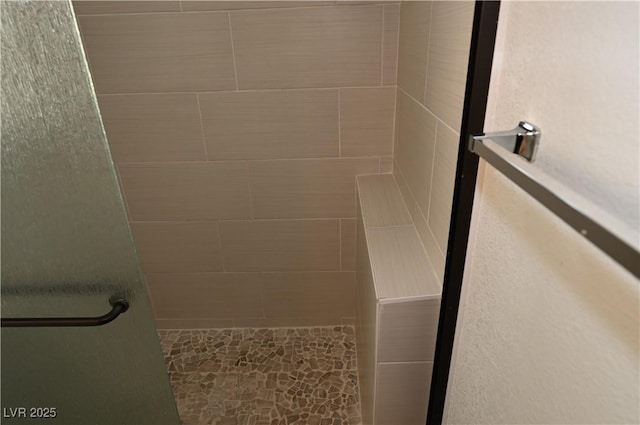 bathroom with walk in shower