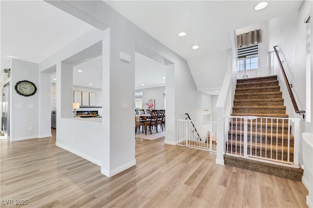 interior space featuring hardwood / wood-style flooring