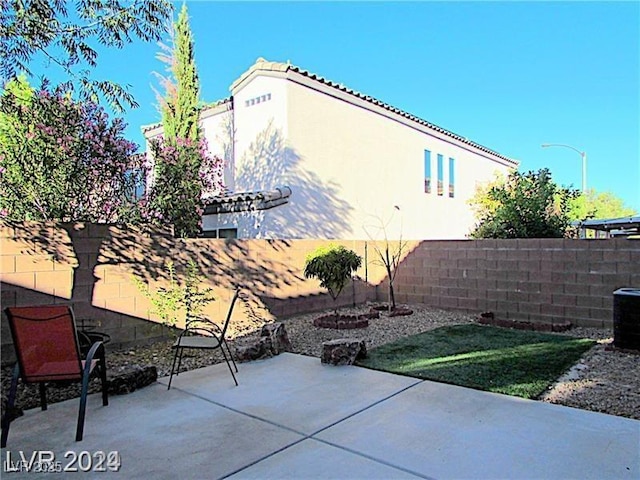 view of patio / terrace with central air condition unit