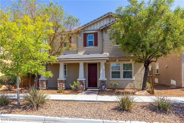 view of craftsman inspired home