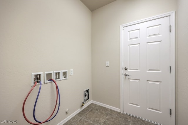 laundry room featuring gas dryer hookup and washer hookup