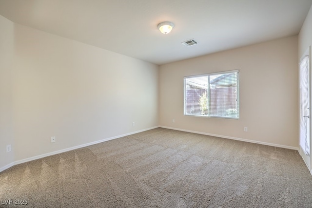 view of carpeted empty room