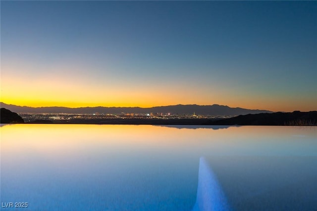 property view of water with a mountain view