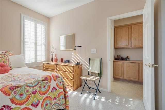 view of tiled bedroom