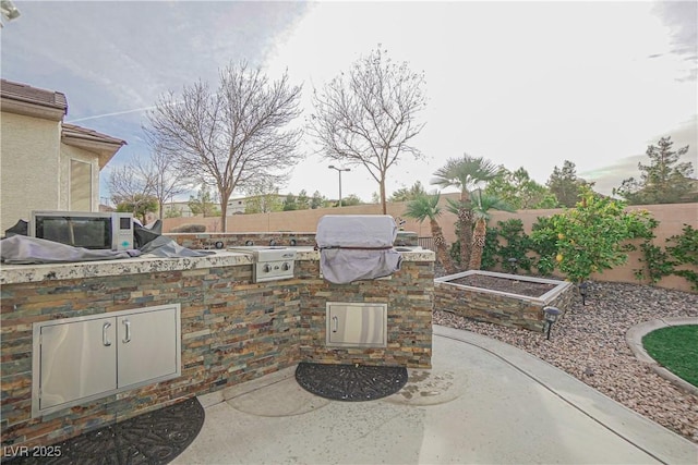 view of patio / terrace with area for grilling