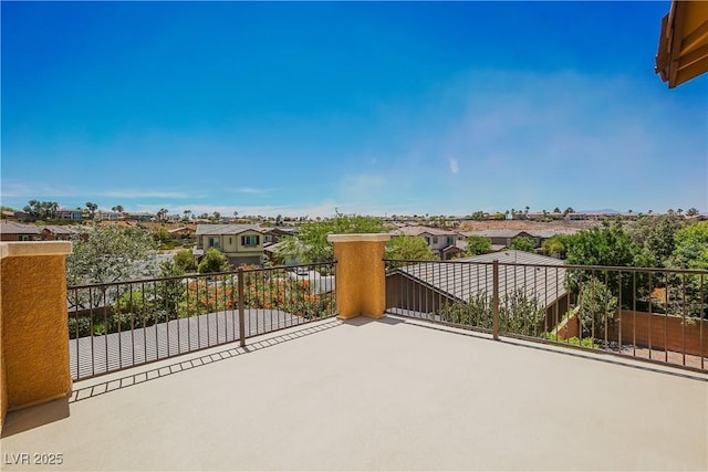 view of patio / terrace with a balcony