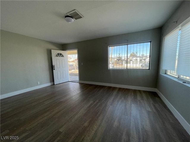 entryway featuring dark hardwood / wood-style flooring