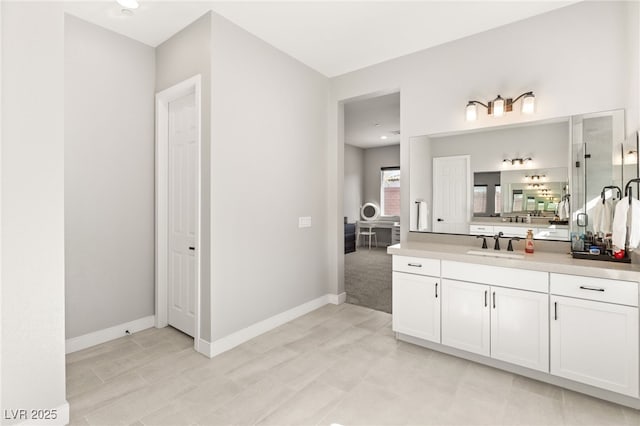 bathroom with vanity