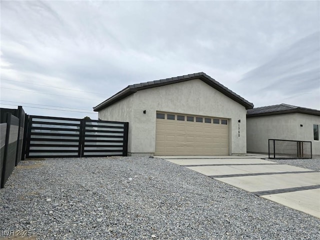 view of home's exterior featuring a garage