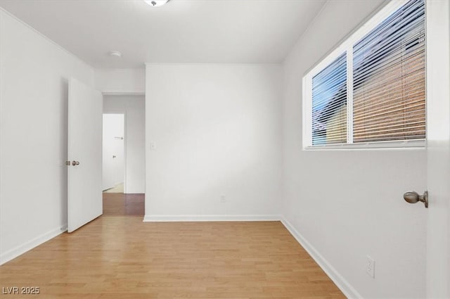 empty room featuring light hardwood / wood-style flooring