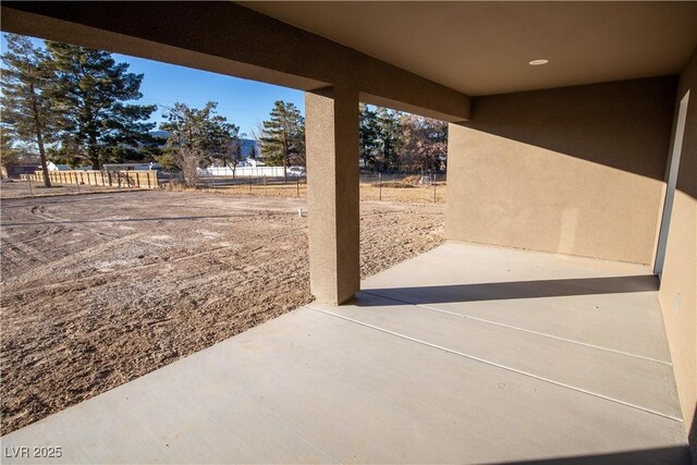 view of patio / terrace with fence