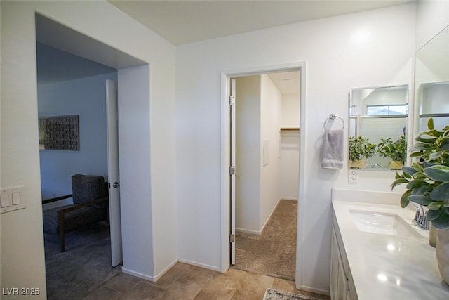 bathroom with vanity