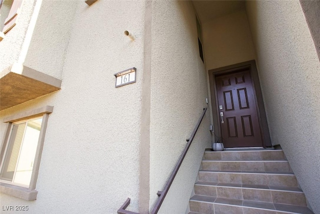 view of stairway