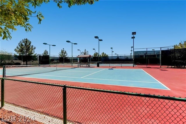 view of tennis court