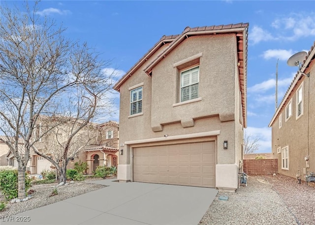 view of front of house featuring a garage