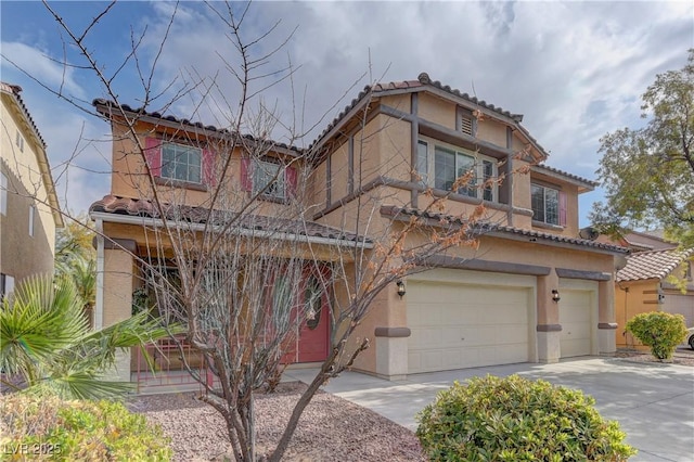 view of front of house featuring a garage