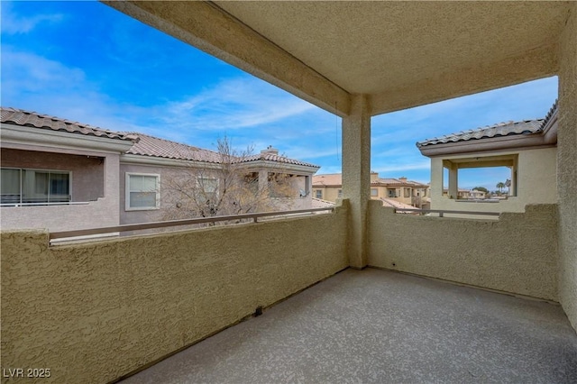 view of balcony