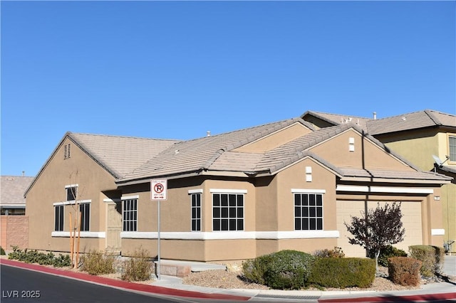 exterior space featuring a garage