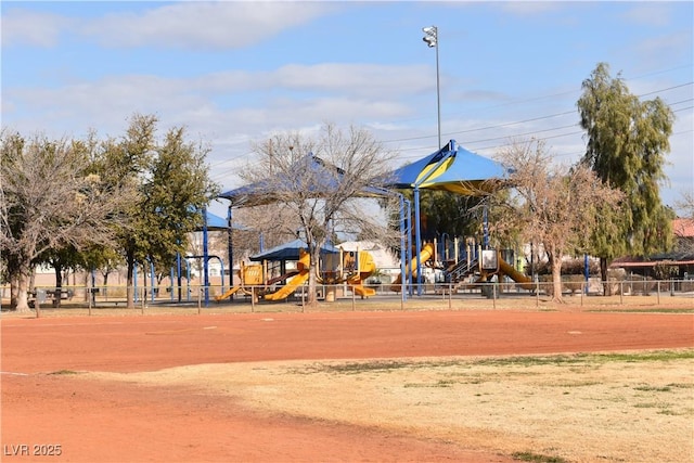 surrounding community with a playground