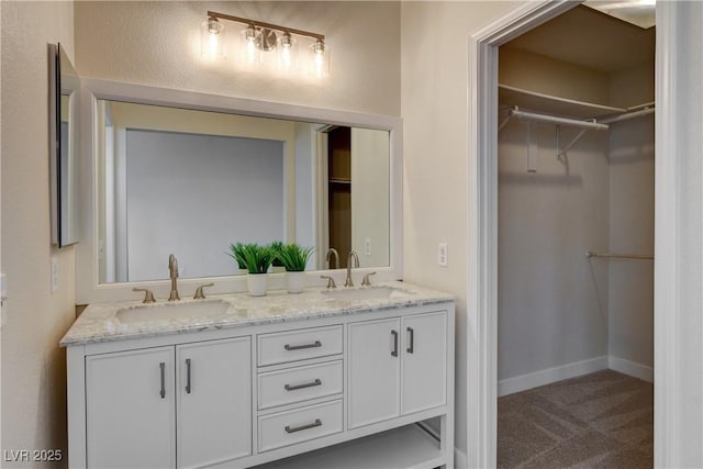 bathroom featuring vanity