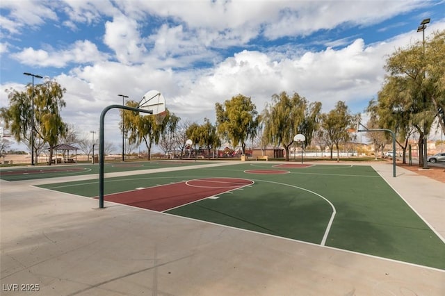 view of basketball court