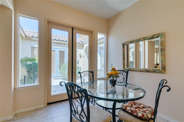 view of dining space