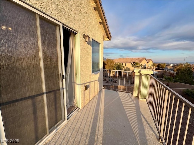 view of balcony