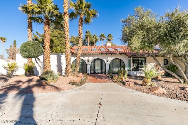 view of mediterranean / spanish house