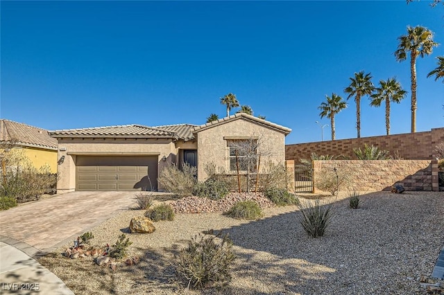 view of front of home featuring a garage