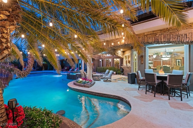 609 China Doll Pl, Henderson, NV 89012 - view of pool with an in ground hot tub and a patio