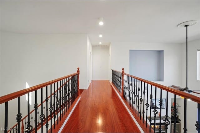 hall featuring hardwood / wood-style flooring