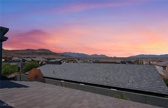 exterior details with a mountain view