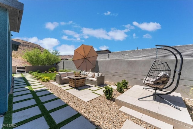 view of patio / terrace with outdoor lounge area