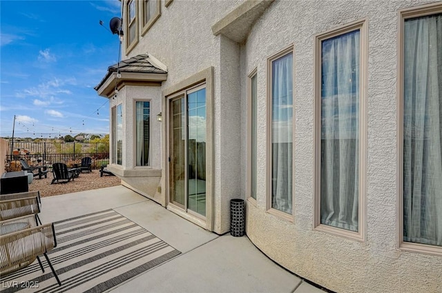 exterior space with a patio area